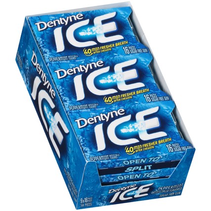 Dentyne Ice Peppermint Gum 9/16pk (SF)